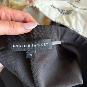 English factory, high waisted black cigarette pants